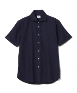 ▲BEAMS HEART / コットン カラミ カッタウェイカラー シャツ