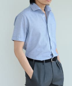 ▲BEAMS HEART / カラミ カッタウェイカラー シャツ