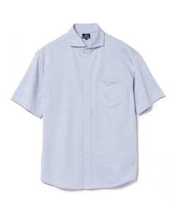 ハニカム カッタウェイカラー フルオープン ポロシャツ 23SS