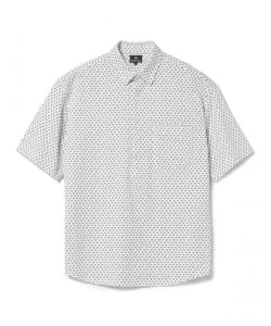 ハニカムプリント  レギュラーカラー ポロシャツ 23SS