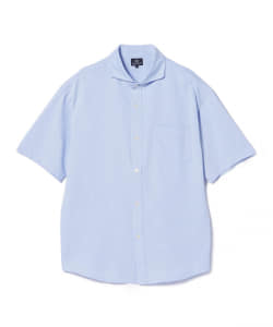 ▲BEAMS HEART / ハニカム カッタウェイカラー フルボタン ポロシャツ