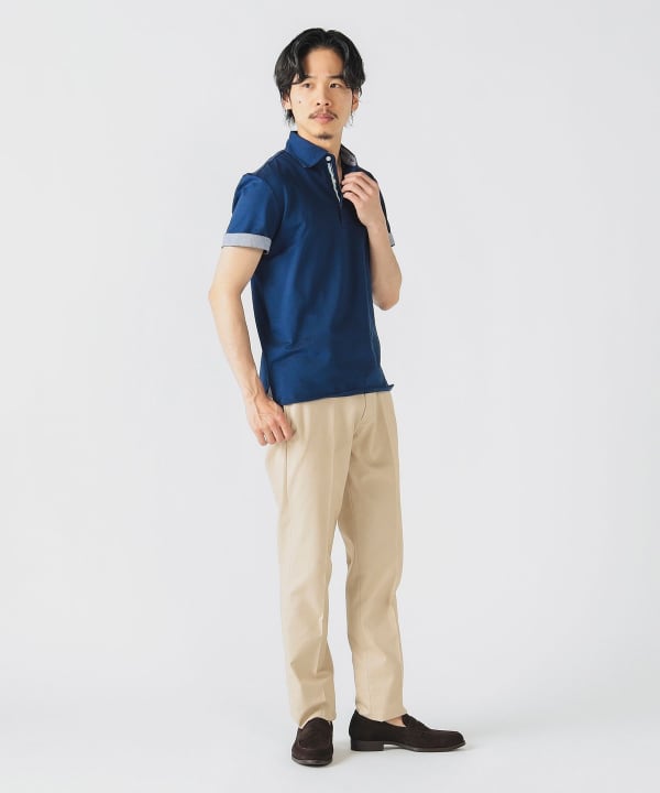 BEAMS HEART（ビームス ハート）COOLMAX(R) 鹿の子 ワイドカラー