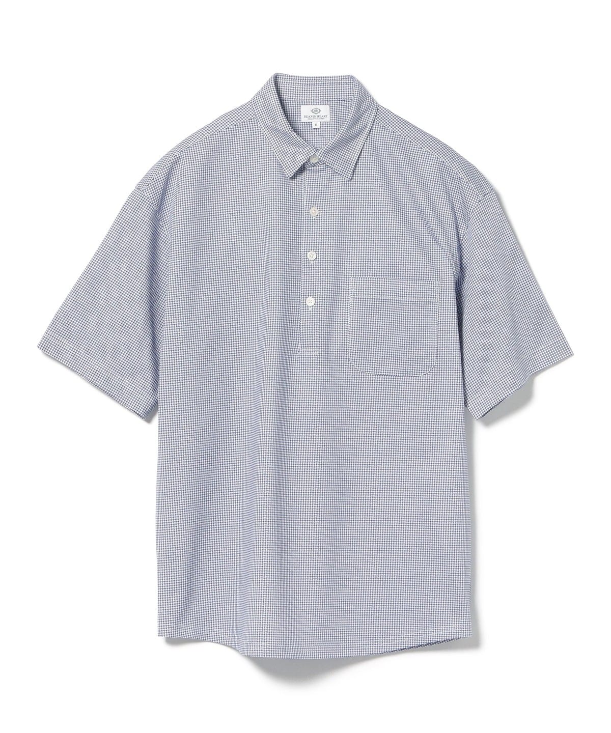 ハニカムプリント レギュラーカラー ポロシャツ 25SS(S XL) シャツ・ブラウス MEN ネイビー千鳥 XL ハニカムプリント レギュラーカラー ポロシャツ 25SS(S XL) シャツ・ブラウス MEN ネイビー千鳥 XL