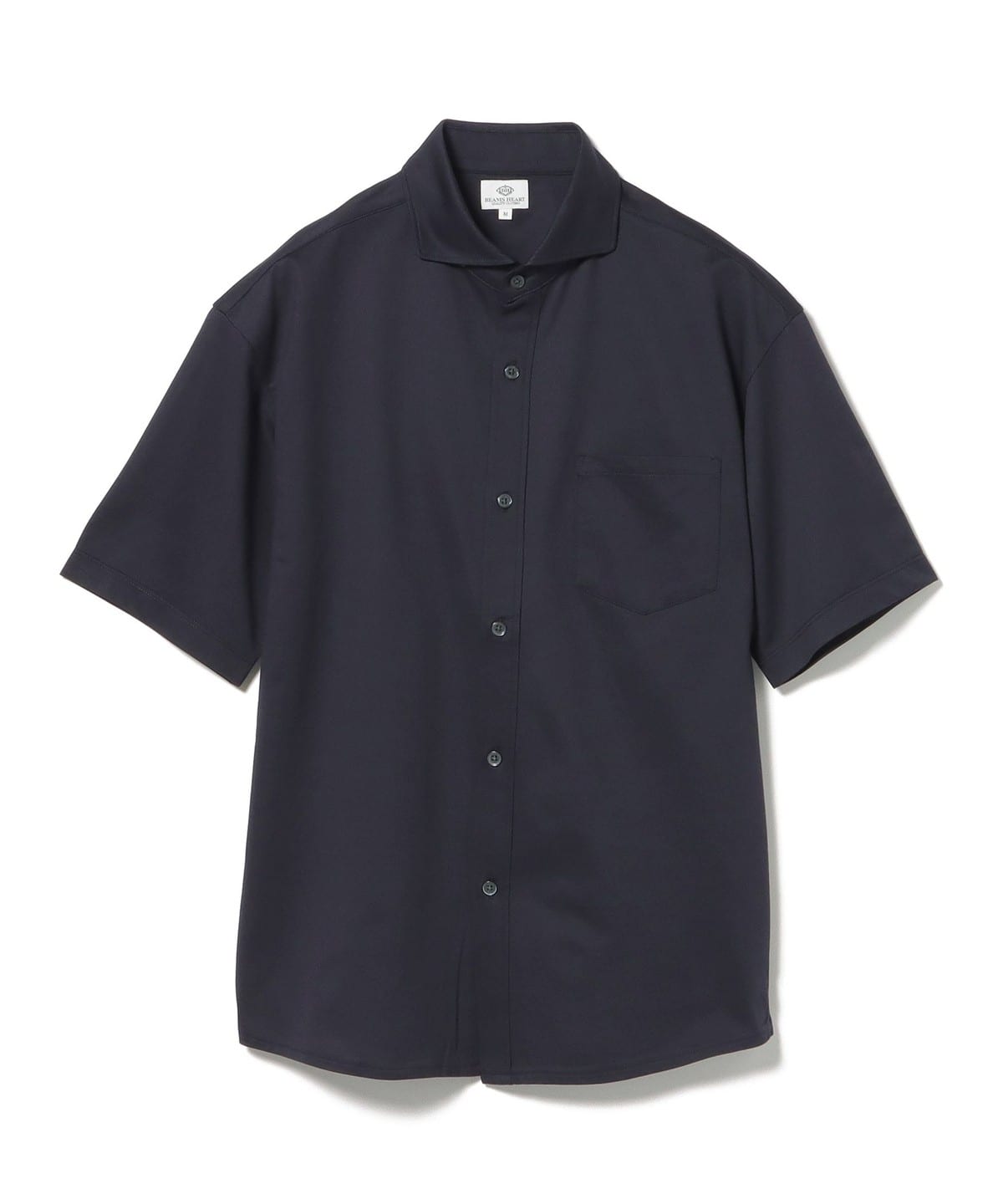 【抗菌防臭加工・吸水速乾】ハニカム カッタウェイカラー フルオープン ポロシャツ 25SS(S XL) シャツ・ブラウス MEN NAVY L 【抗菌防臭加工・吸水速乾】ハニカム カッタウェイカラー フルオープン ポロシャツ 25SS(S XL) シャツ・ブラウス MEN NAVY L