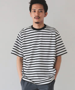 ▲BEAMS HEART / ポンチ ボーダー Tシャツ