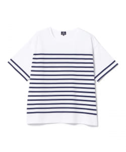 ▲BEAMS HEART / バスクライク クルーネック Tシャツ