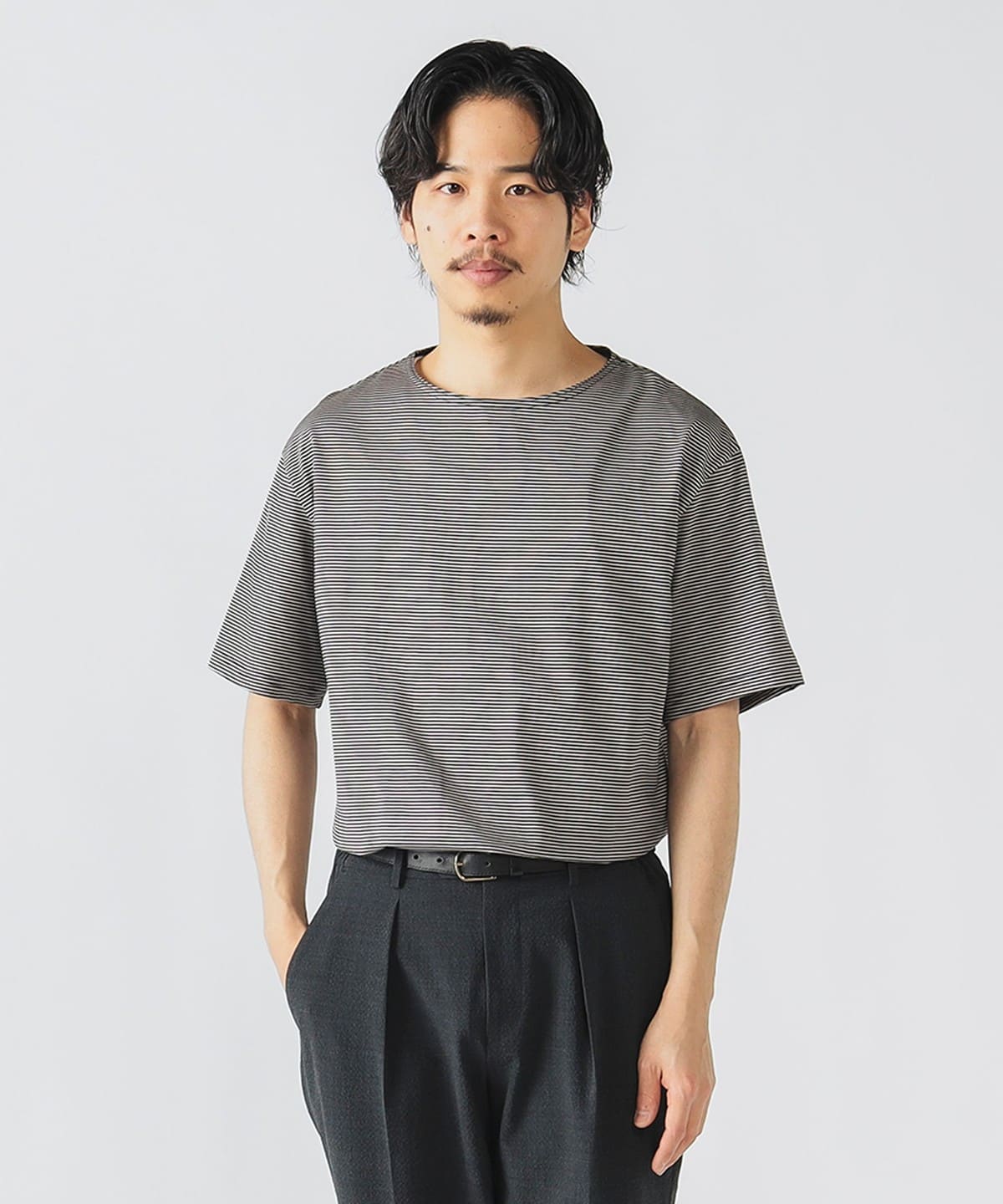 BEAMS HEART（ビームス ハート）ナローボーダー Tシャツ（Tシャツ