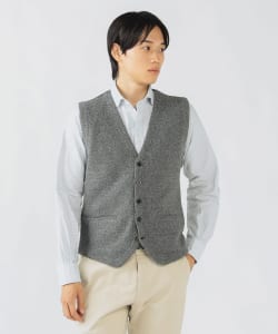 【+15%ポイントUP】リップルニット ジレ 25FW（S～XL）