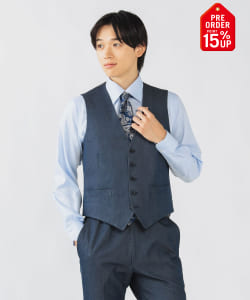 【+15%ポイントUP】ストレッチデニム ドレスジレ 25FW（S～XL・セットアップ対応）