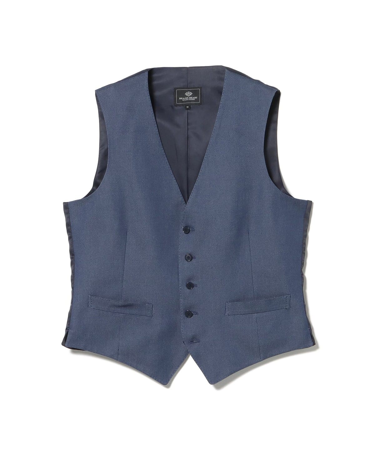 BEAMS HEART 　ストレッチデニムベスト BEAMS HEART（ビームス ハート）ストレッチデニム ドレスジレ