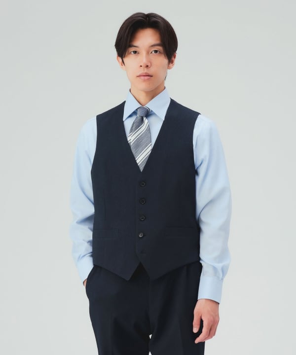 【10%OFFクーポン対象】ピンヘッド トラベル ジレ（セットアップ対応） [H:178cm C:87 W:72 H:86 Size:L]