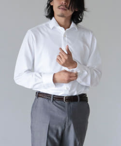 ▲BEAMS HEART / ツイルニット カッタウェイカラーシャツ