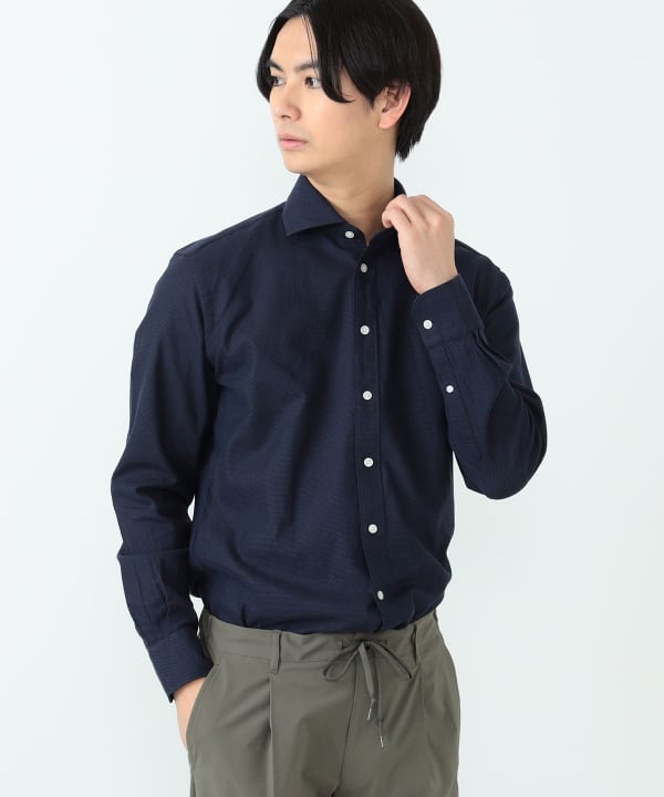 BEAMS HEART（ビームス ハート）【タイムセール】コットンカラミ カッタウェイカラー シャツ 24SS（シャツ・ブラウス ドレスシャツ ）通販｜BEAMS