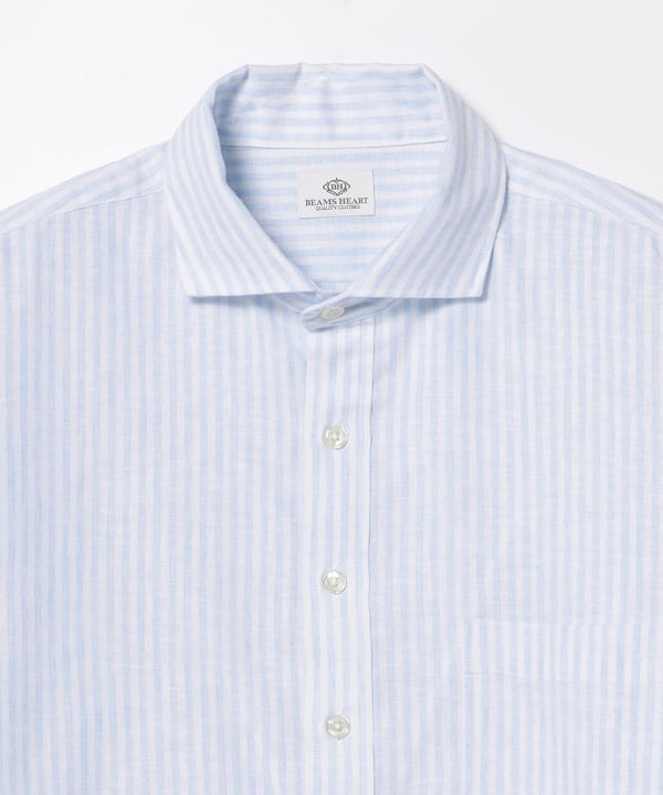 麻混 プルオーバーシャツ（S～XL）【吸水速乾】（シャツ