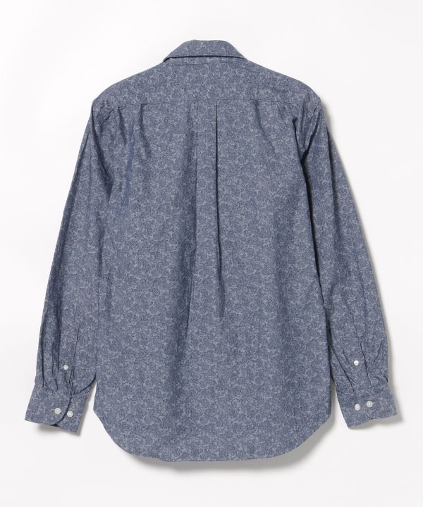 BEAMS HEART (BEAMS HEART) [Reduced price on 3/13] Paisley print chambray button-down shirt 24FW (S-XL) (Shirts, blouses, casual... 