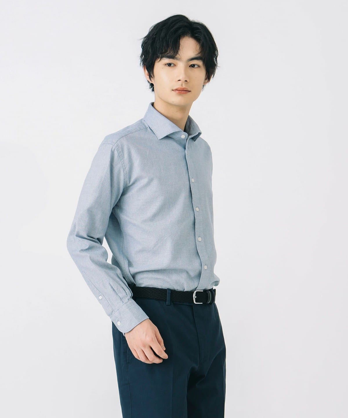 コットンカラミ カッタウェイカラー シャツ 25SS(S XL) シャツ・ブラウス MEN BLUE S コットンカラミ カッタウェイカラー シャツ 25SS(S XL) シャツ・ブラウス MEN BLUE S