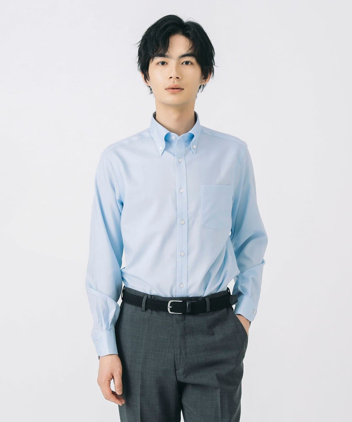 BEAMS HEART BEAMS HEART Care Button-Down Collar Shirt (37-42 BEAMS HEART BEAMS HEART Care Button-Down Collar Shirt (37-42