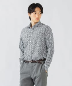 【+15%ポイントUP】小花プリント カッタウェイカラー シャツ 25FW（S～XL）
