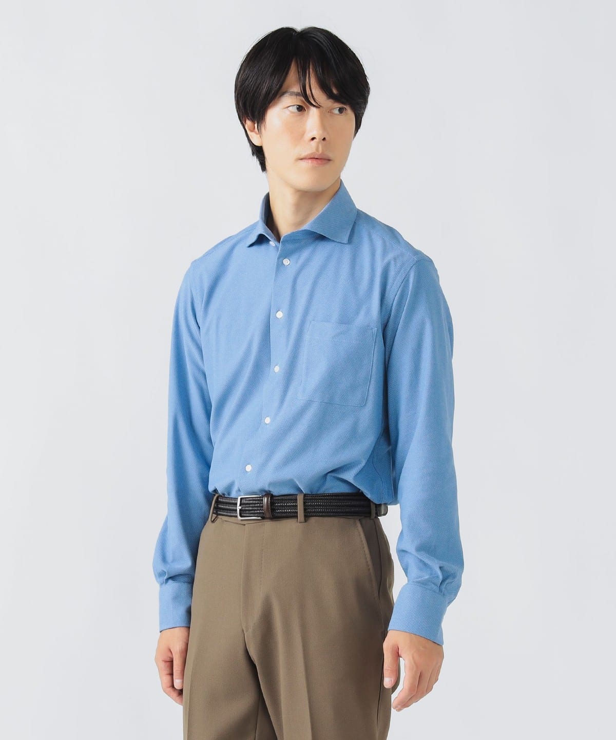 アルビニ カラミ カッタウェイカラー シャツ シャツ・ブラウス MEN SAX S アルビニ カラミ カッタウェイカラー シャツ シャツ・ブラウス MEN SAX S