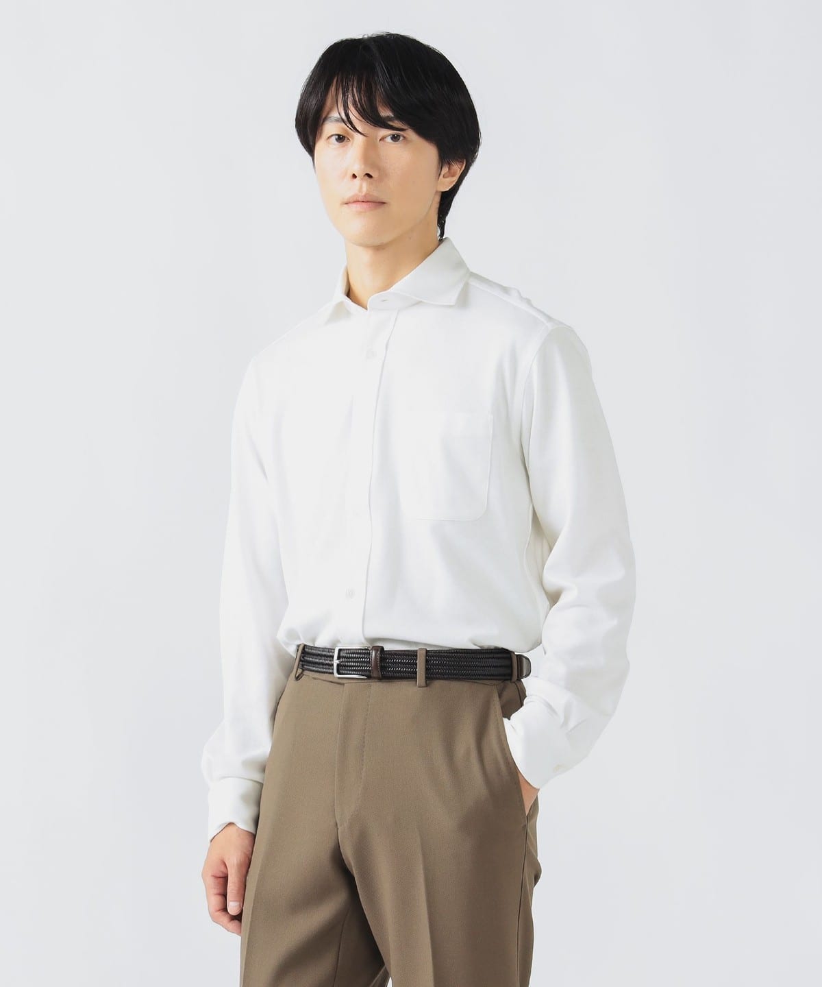 ニットカノコ シャツ シャツ・ブラウス MEN WHITE M ニットカノコ シャツ シャツ・ブラウス MEN WHITE M