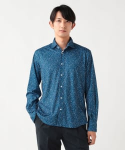 カノコ プリント カッタウェイカラー シャツ