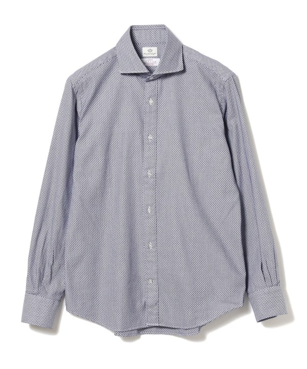 ヘリンボーン カッタウェイカラーシャツ（S～XL）