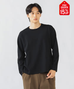【+15%ポイントUP】クルーネック ニット Tシャツ（S～XL）