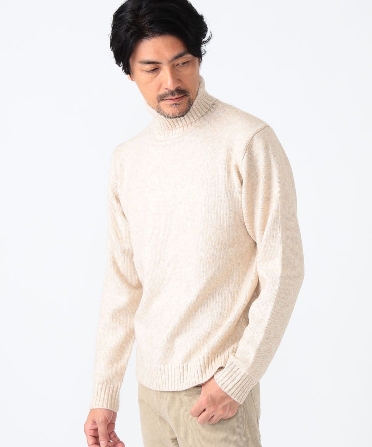 BEAMS HEART BEAMS HEART BEAMS HEART / melange turtleneck knit 23AW