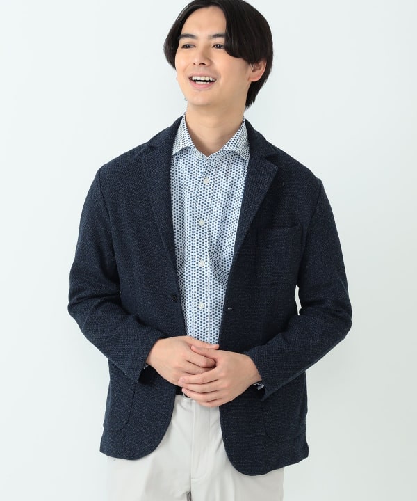 BEAMS HEART（ビームス ハート）メランジ ニットジャケット 24SS