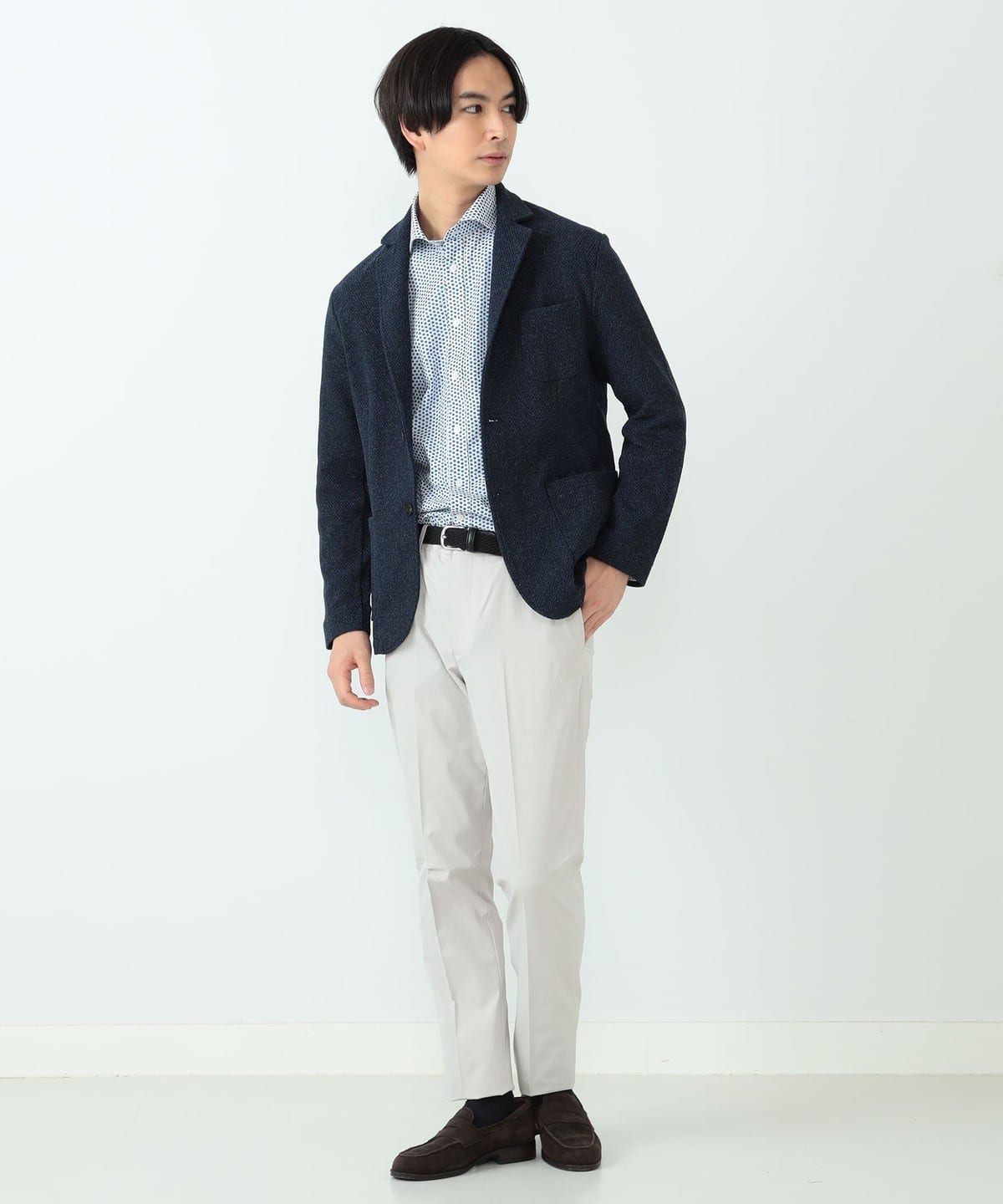 BEAMS HEART（ビームス ハート）メランジ ニットジャケット 24SS 