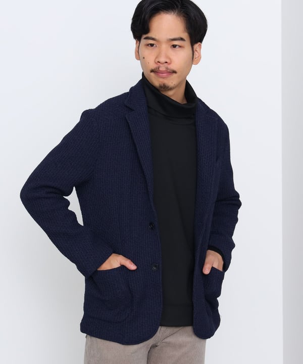 BEAMS HEART（ビームス ハート）ウールブレンドニット 2ボタン ジャケット 24FW（S～XL)（ジャケット カジュアルジャケット）通販｜ BEAMS