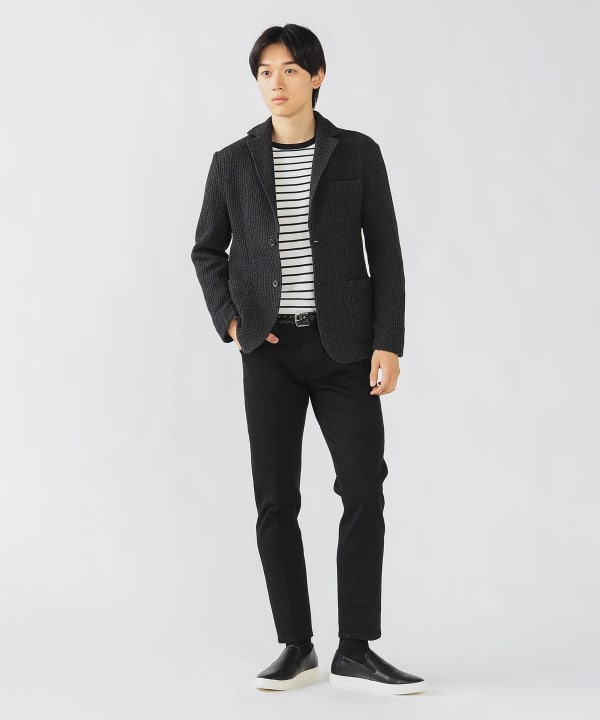 BEAMS HEART｜【1/16再値下げ】ハニカムニット 2ボタン
