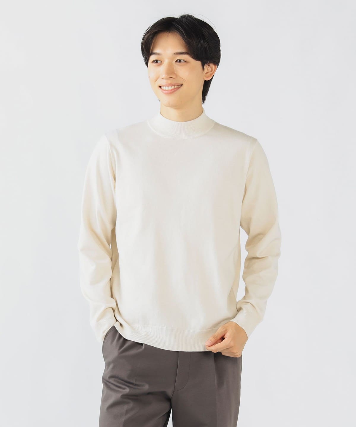 BEAMS HEART（ビームス ハート）モックネック ニット 25AW（トップス