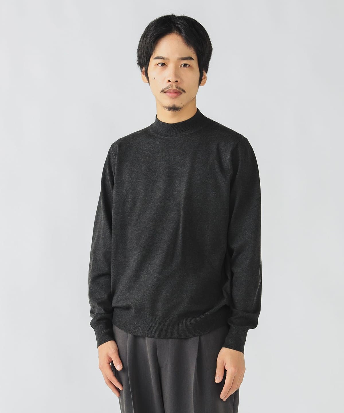 BEAMS HEART（ビームス ハート）アゼ編み ハイネック ニット プル