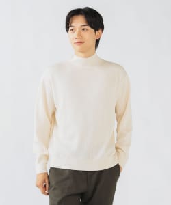【+15%ポイントUP】アゼ編み ハイネック ニット プルオーバー（S～L）
