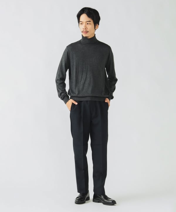 BEAMS HEART（ビームス ハート）14ゲージ シルク混 タートルネック