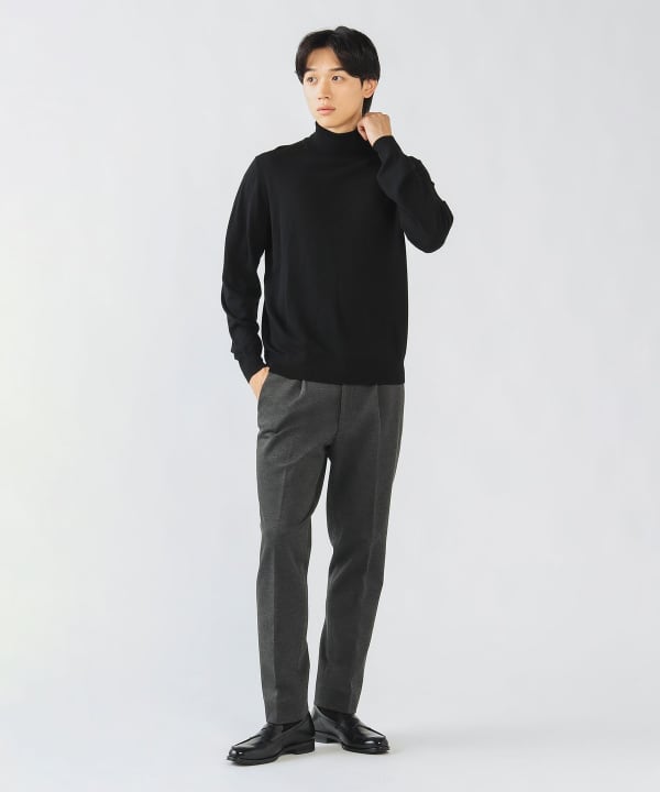 BEAMS HEART（ビームス ハート）14ゲージ シルク混 タートルネック