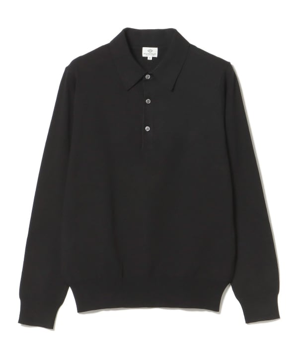 BEAMS HEART（ビームス ハート）ロングスリーブ ニットポロ（トップス
