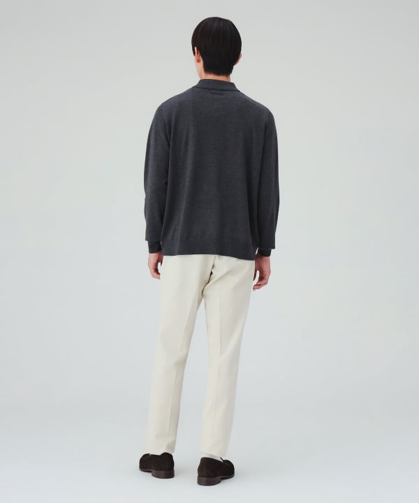 ロングスリーブ ニットポロ [H:178cm C:87 W:72 H:86 Size:L]