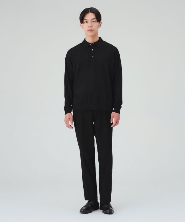 ロングスリーブ ニットポロ [H:178cm C:87 W:72 H:86 Size:L]