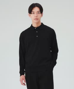 ロングスリーブ ニットポロ