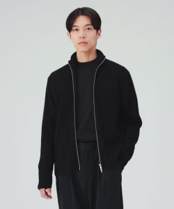 アゼ編み ダブルジップ ドライバーズニット