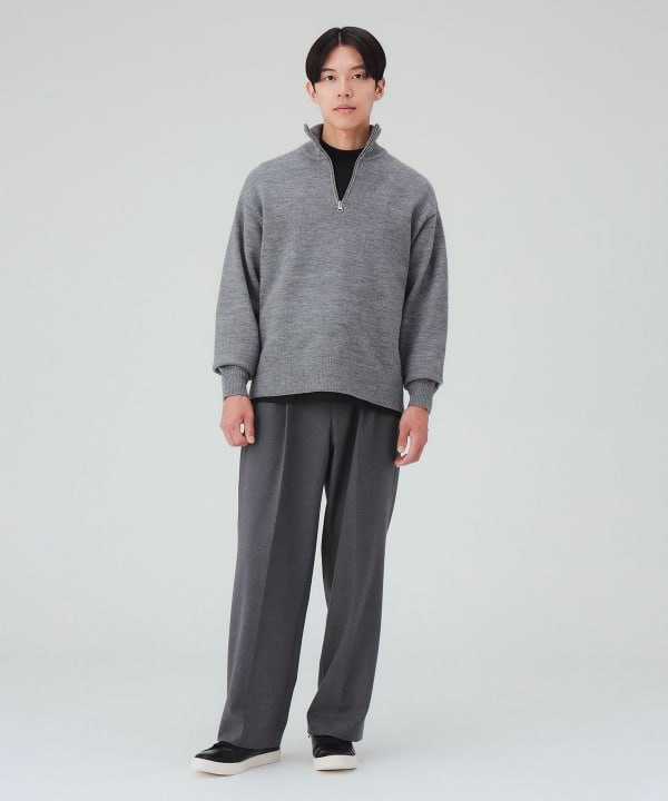 ハーフジップ ニット [H:178cm C:87 W:72 H:86 Size:L]