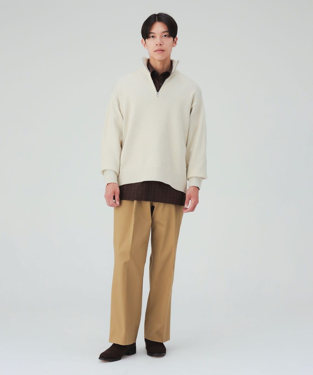半拉鍊針織衫