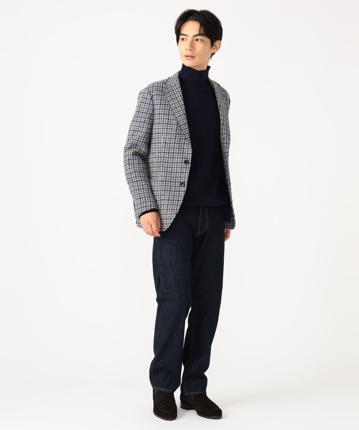 BEAMS HEART BEAMS HEART BEAMS HEART / MOON tweed check 3 button