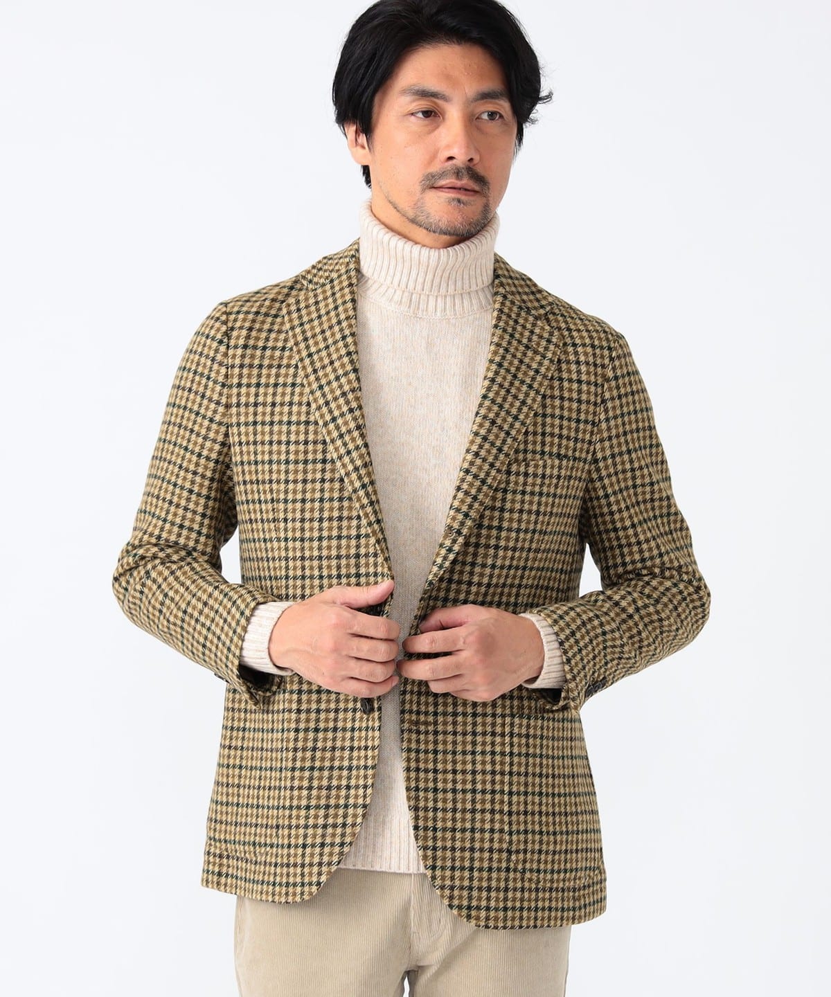 BEAMS HEART BEAMS HEART BEAMS HEART / MOON tweed check 3 button