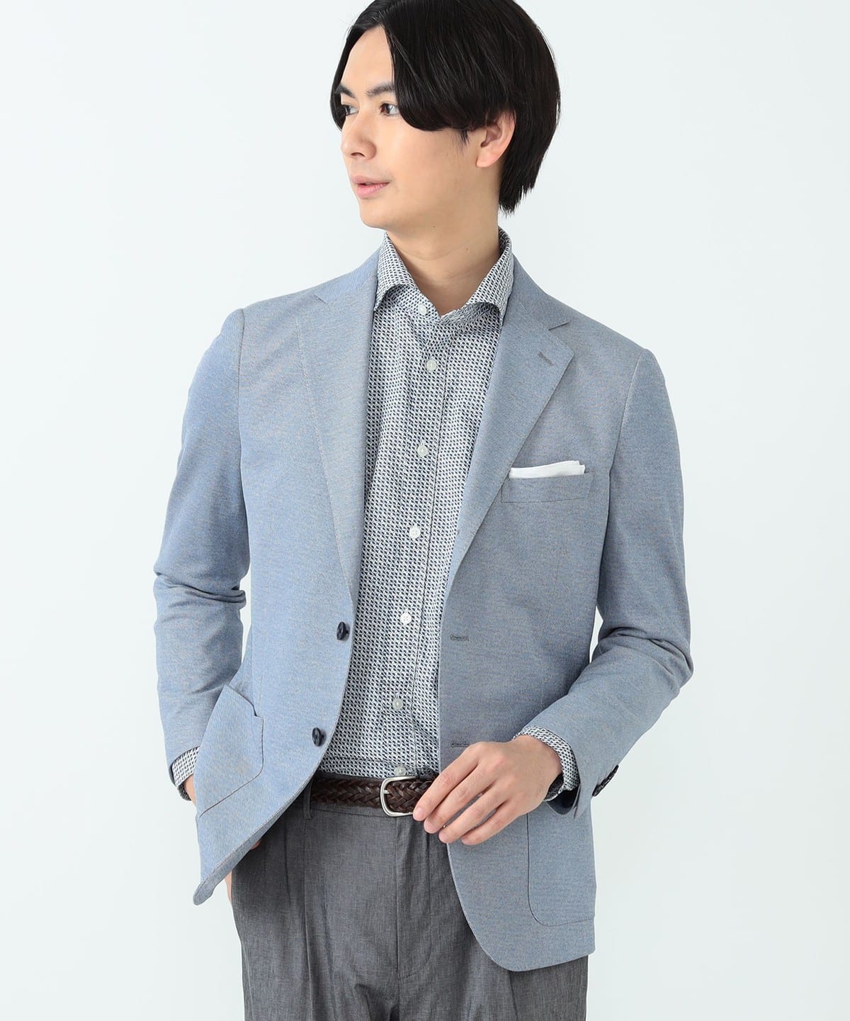 BEAMS HEART / COOLMAX(R) 鹿の子 3ボタン ジャケット 24SS