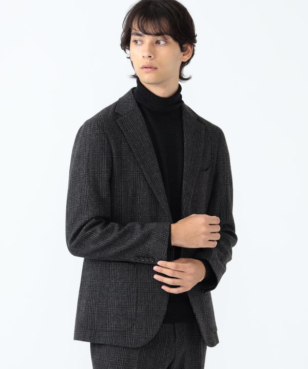 BEAMS HEART（ビームス ハート）シルクネップ グレンチェック 2ボタン ジャケット 24FW（S～XL・セットアップ対応）（ジャケット  カジュアルジャケット）通販｜BEAMS