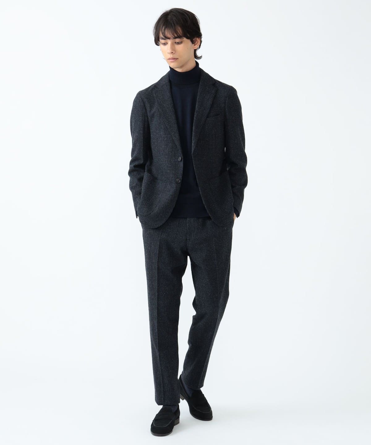 BEAMS HEART（ビームス ハート）シルクネップ グレンチェック 2ボタン ジャケット 24FW（S～XL・セットアップ対応）（ジャケット  カジュアルジャケット）通販｜BEAMS