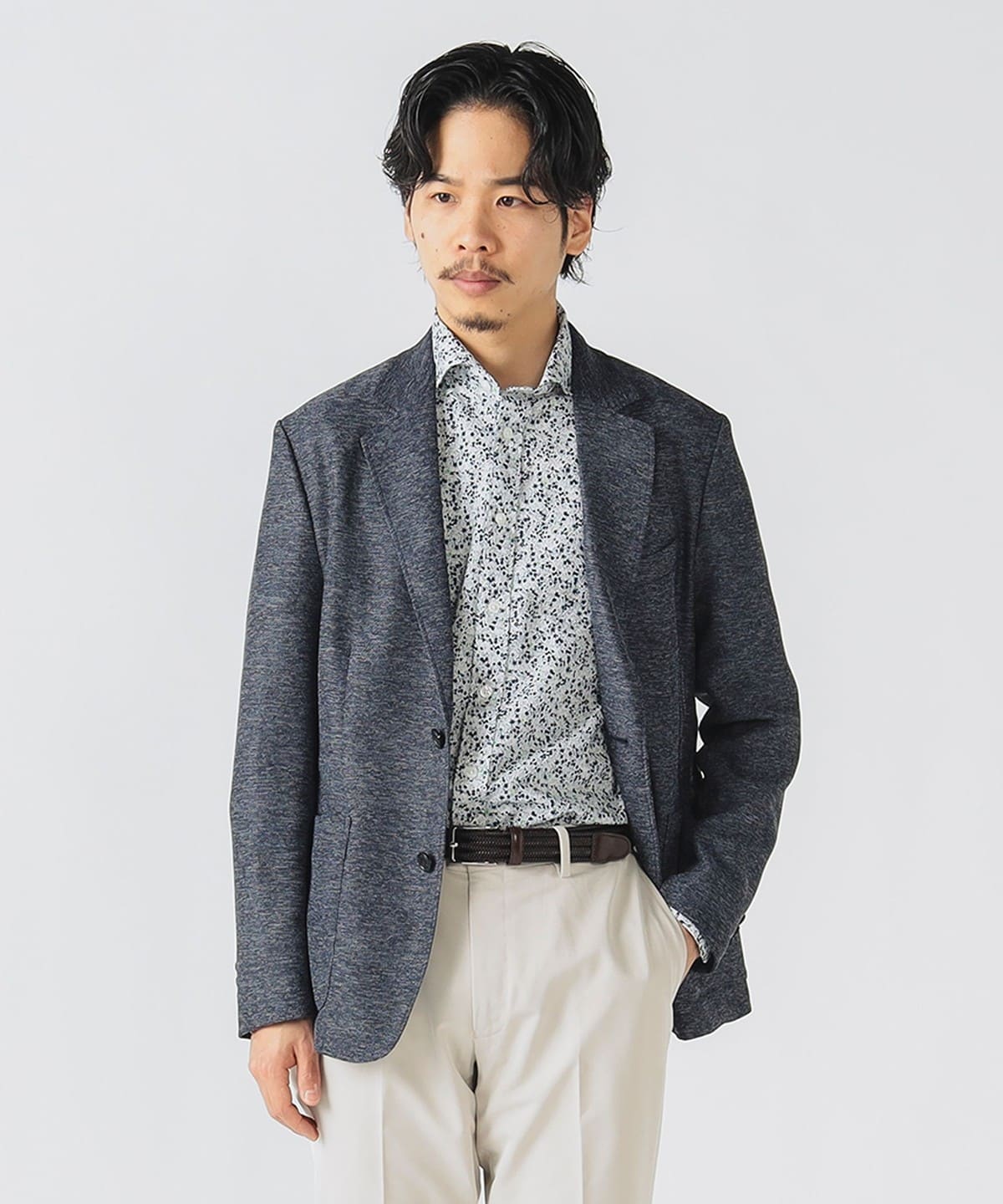 【ウォッシャブル・軽量】テックカラミ 2ボタン ジャケット 25SS(S XL) ジャケット MEN BLUE M 【ウォッシャブル・軽量】テックカラミ 2ボタン ジャケット 25SS(S XL) ジャケット MEN BLUE M